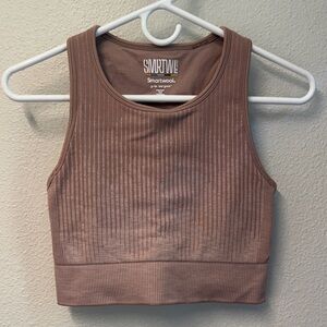 Smartwool Mauve long line bra / crop top